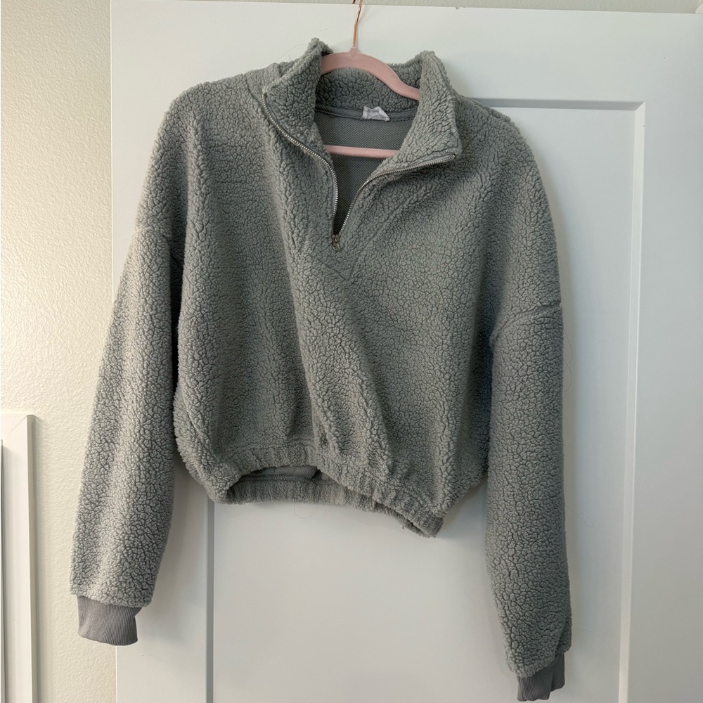 Cotton On Gray Teddy Jacket